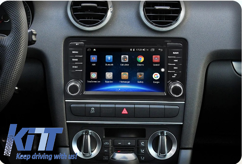 Navigatie Android Dedicata Audi A3 8P1 (2003 - 2013), 7Inch, 4Gb Ram, 64Gb Stocare, Bluetooth, WiFi, Carplay Performance AutoTuning