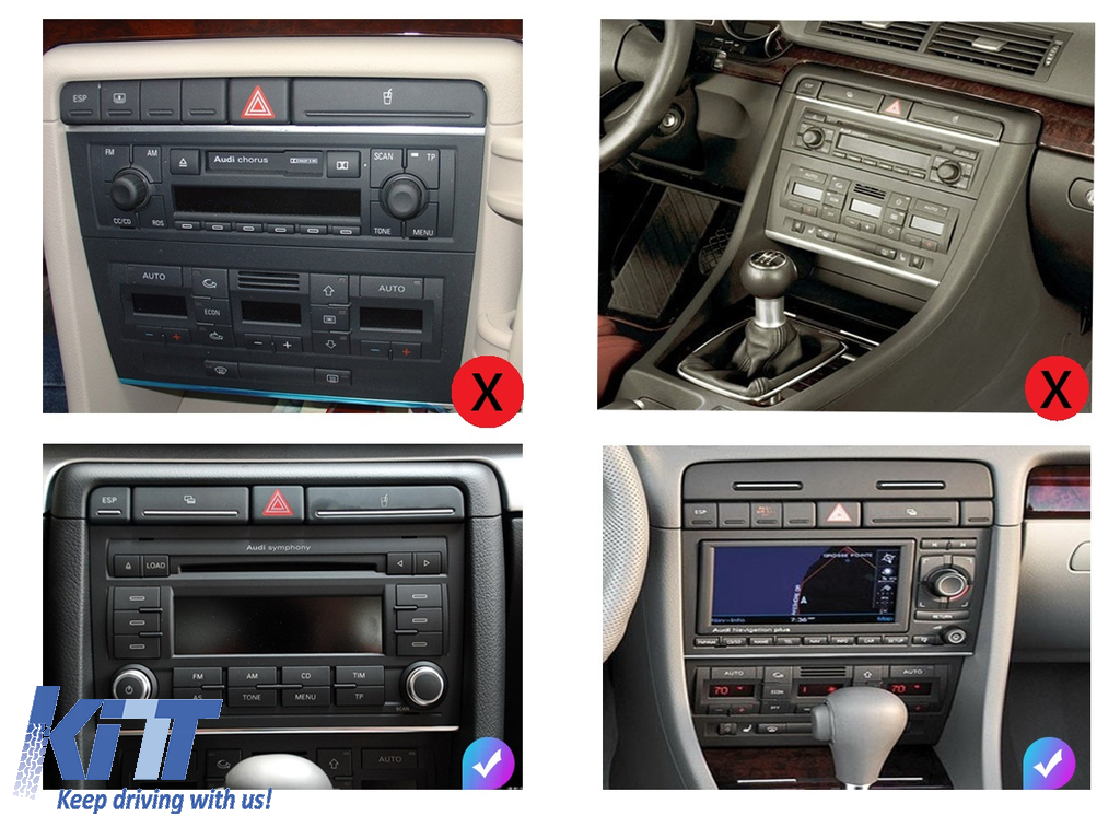 Navigatie Android Dedicata Audi A4 B6 B7 (2001 - 2008), 7Inch, 4Gb Ram, 64Gb Stocare, Bluetooth, WiFi, Carplay Performance AutoTuning