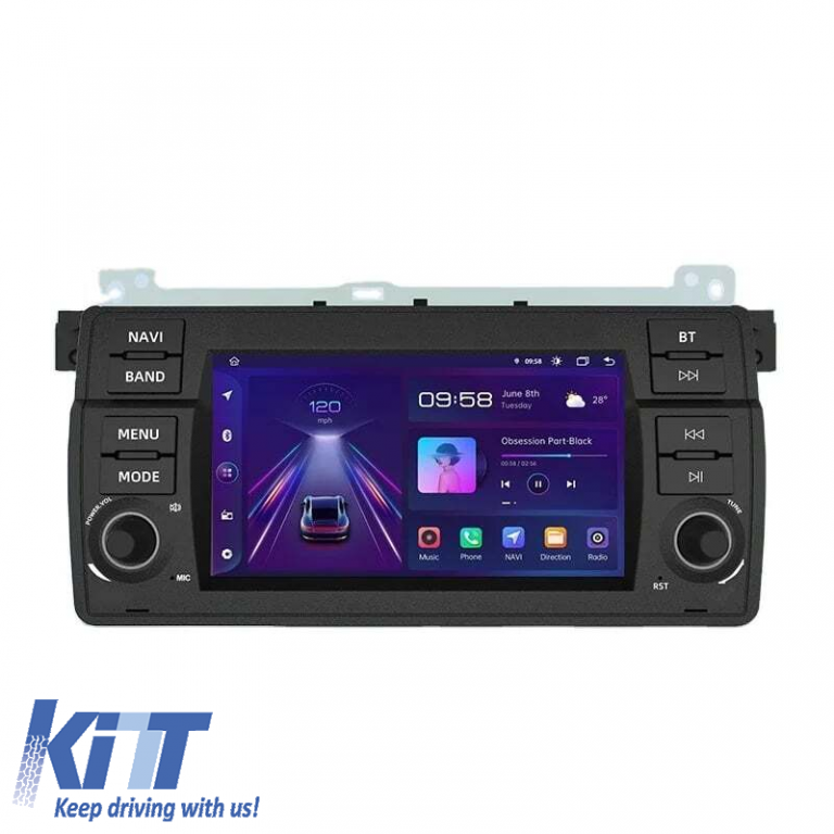 Navigatie Android Dedicata BMW Seria 3 E46 (1998 - 2006), 7Inch, 4Gb Ram, 64Gb Stocare, Bluetooth, WiFi, Carplay Performance AutoTuning