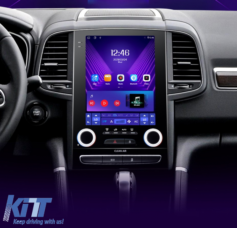 Navigatie Android Dedicata Renault Megane Talisman Koleos (2017 - 2019)  9.7 Inch, 6Gb Ram, 128Gb stocare, Carplay Performance AutoTuning