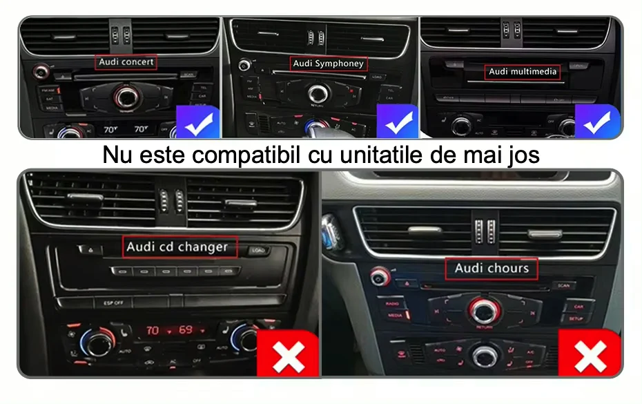 Navigatie Dedicata Audi A4 B8 (2013 - 2016), 8.8 Inch 8Gb Ram, 256Gb stocare, Carplay ,MMI Performance AutoTuning
