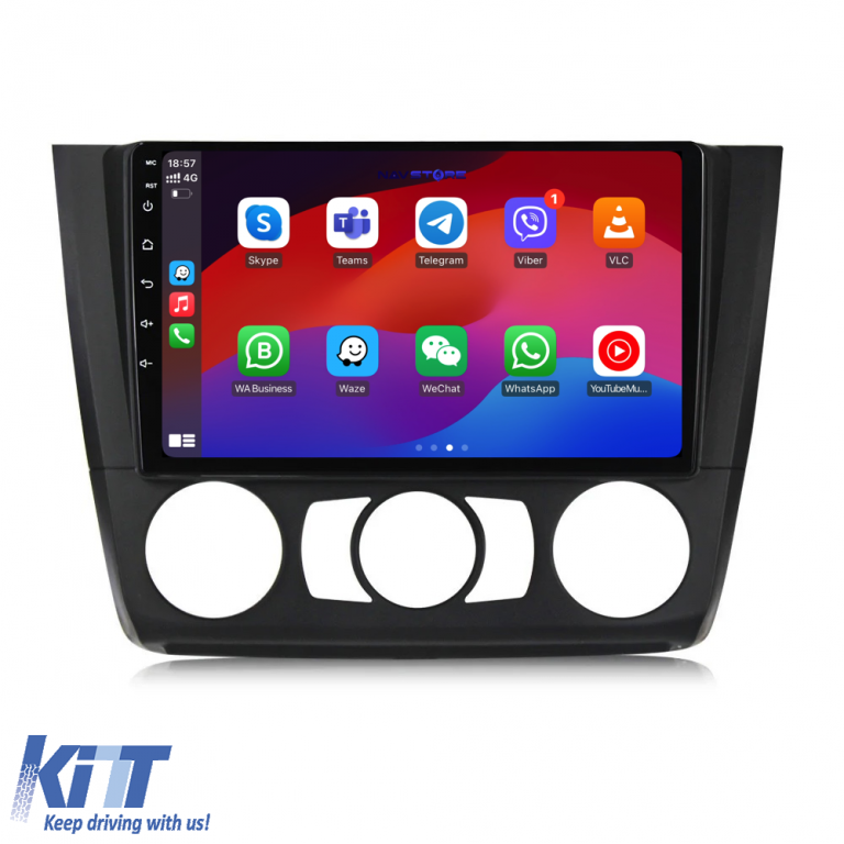 Navigatie Dedicata Bmw Seria 1 E82 E88 E81 E87 (2004-2011), 9Inch, 1Gb Ram, 32Gb Stocare, CarPlay Performance AutoTuning