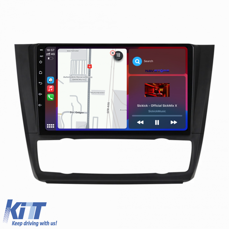 Navigatie Dedicata Bmw Seria 1 E82 E88 E81 E87 (2004-2011), 9Inch, 6Gb Ram, 128Gb Stocare, CarPlay Performance AutoTuning