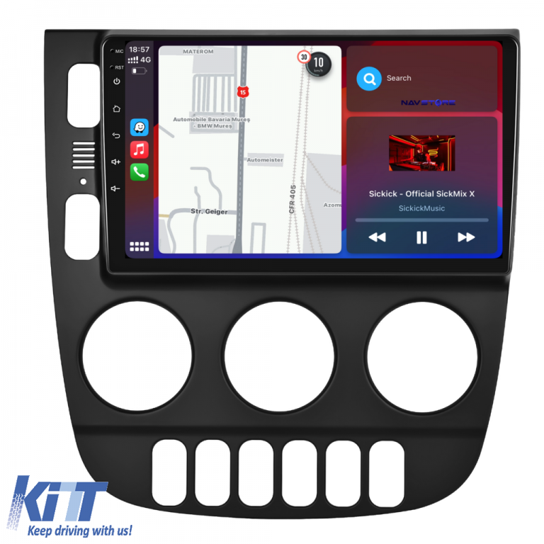 Navigatie Dedicata Mercedes ML W163 (1998-2005), 9Inch, 8Gb Ram, 256Gb Stocare, Carplay Performance AutoTuning