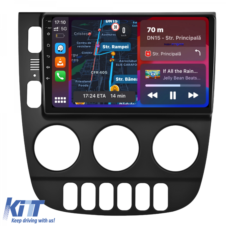 Navigatie Dedicata Mercedes ML W163 (1998-2005), 9Inch, 8Gb Ram, 256Gb Stocare, Carplay Performance AutoTuning