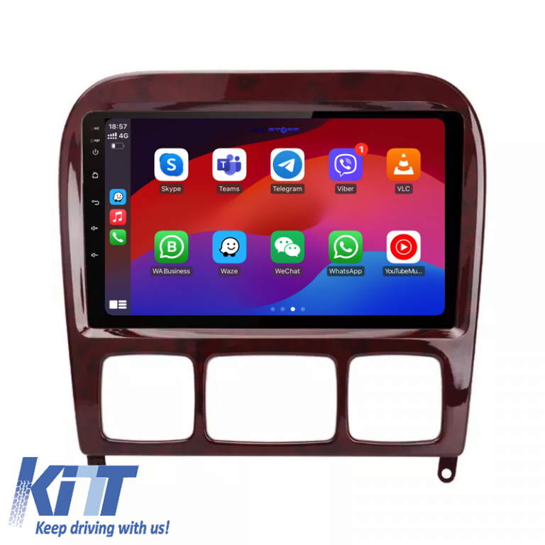 Navigatie Dedicata Mercedes S-Class W220 (1998-2005), 9Inch, 6Gb Ram, 128Gb Stocare, Carplay Performance AutoTuning