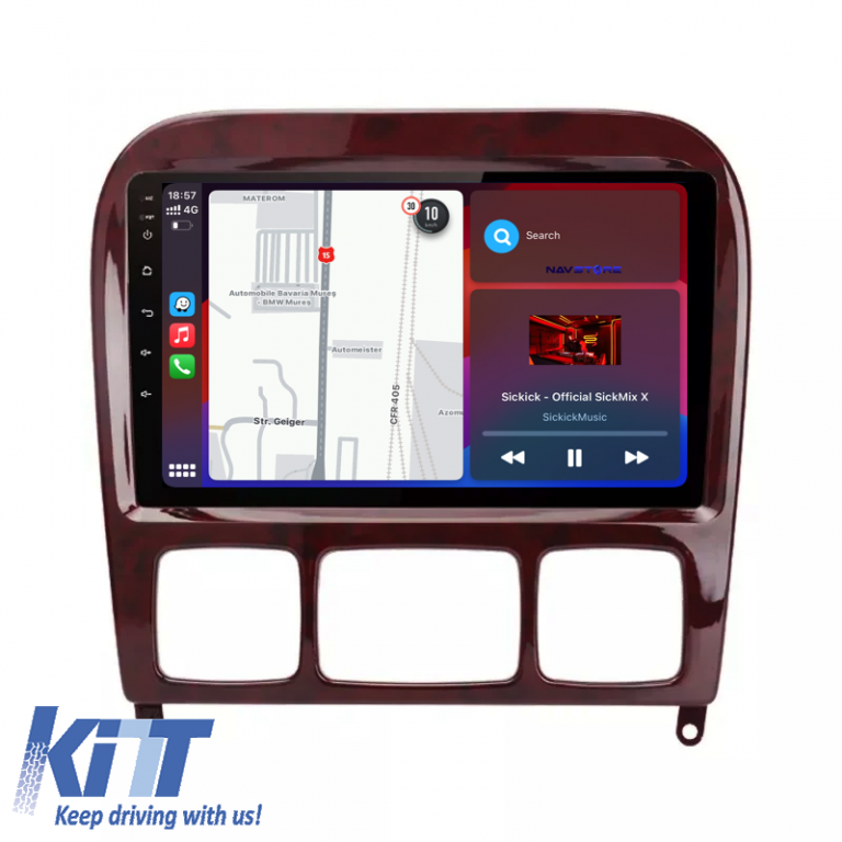 Navigatie Dedicata Mercedes S-Class W220 (1998-2005), 9Inch, 6Gb Ram, 128Gb Stocare, Carplay Performance AutoTuning