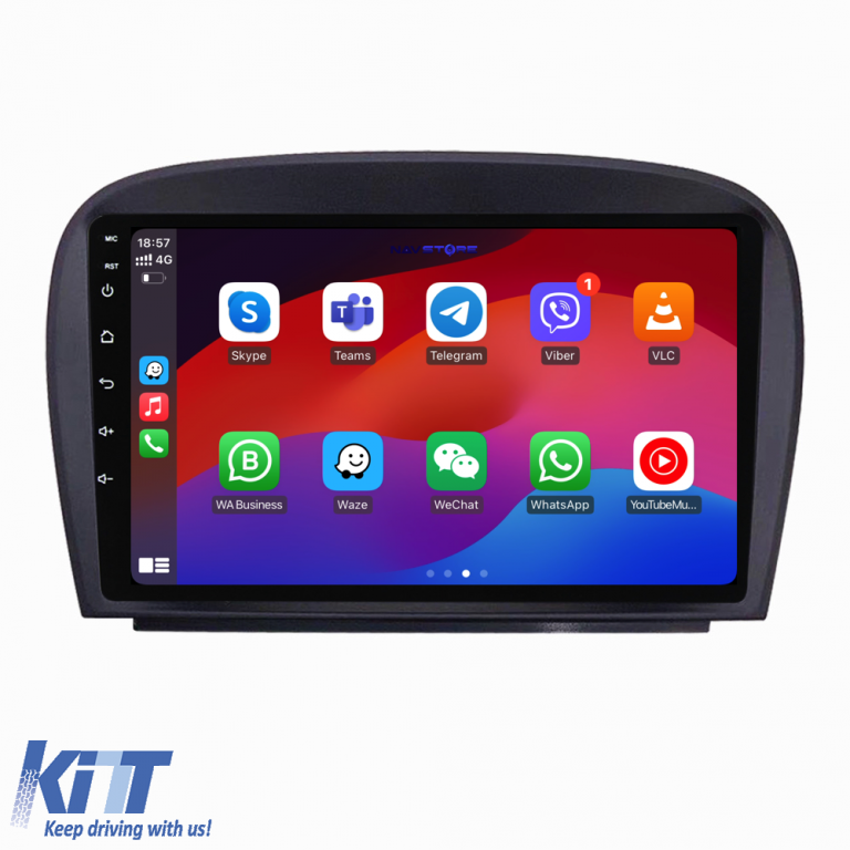 Navigatie Dedicata Mercedes SL R230 (2001-2011), 9Inch, 2Gb Ram, 64Gb Stocare, Carplay Performance AutoTuning