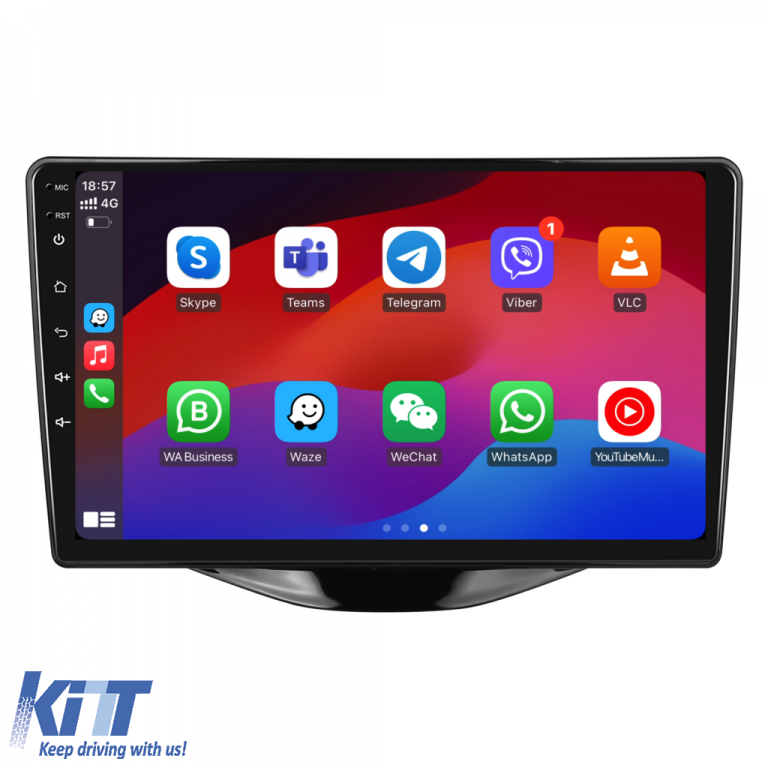 Navigatie Dedicata Peugeot 107 Citroen C1 Toyota Aygo (2014 - 2022), 9Inch, 4Gb Ram, 64Gb Stocare, Carplay Performance AutoTuning