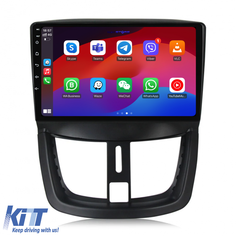 Navigatie Dedicata Peugeot 207 (2006-2015), 9Inch, 4Gb Ram, 64Gb Stocare, Carplay Performance AutoTuning