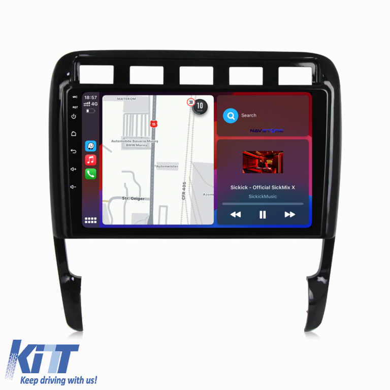 Navigatie Dedicata Porsche Cayenne (2002-2010), 9Inch, 2Gb Ram, 64Gb Stocare, Carplay Performance AutoTuning