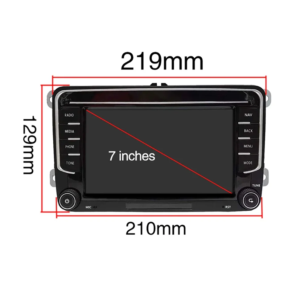 Navigatie Dedicata Seat, 7Inch, 2Gb Ram, 64Gb stocare, Apple Carplay Android Auto Performance AutoTuning