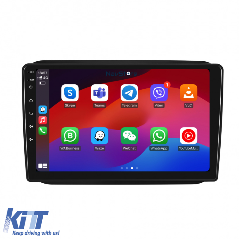 Navigatie Dedicata Skoda Fabia (2007-2014), 10Inch, 1Gb Ram, 32Gb Stocare, Carplay Performance AutoTuning