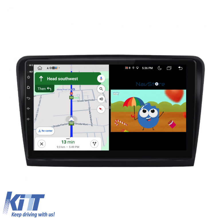 Navigatie Dedicata Skoda Superb 2 (2008-2015), 10Inch, 1Gb Ram, 32Gb Stocare, Carplay Performance AutoTuning