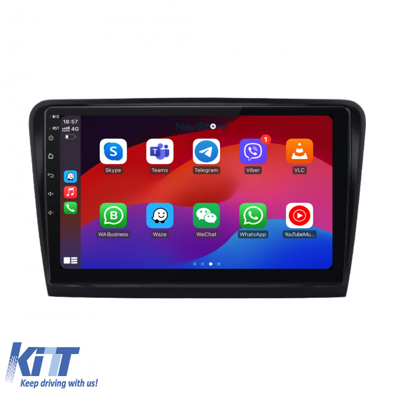 Navigatie Dedicata Skoda Superb 2 (2008-2015), 10Inch, 2Gb Ram, 64Gb Stocare, Carplay Performance AutoTuning