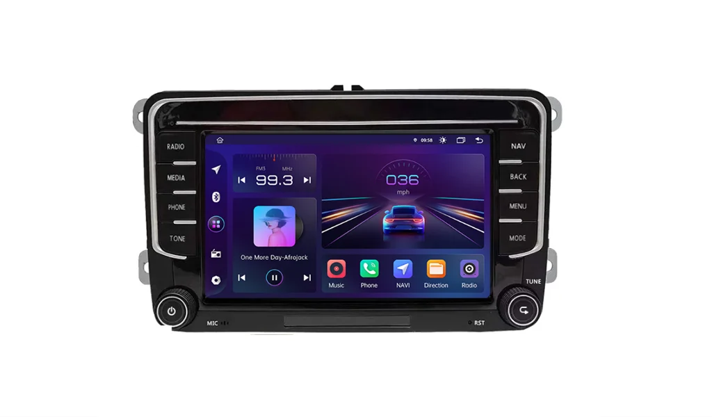 Navigatie Dedicata Volkswagen, 7Inch, 2Gb Ram, 64Gb stocare, Apple Carplay Android Auto Performance AutoTuning