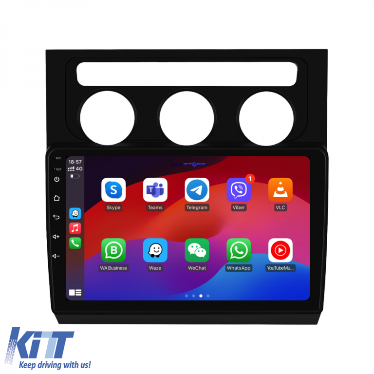 Navigatie Dedicata Volkswagen Touran (2003-2010), 10Inch, 6Gb Ram, 128Gb Stocare, Carplay Performance AutoTuning