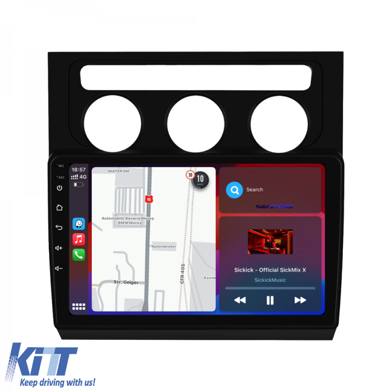 Navigatie Dedicata Volkswagen Touran (2003-2010), 10Inch, 6Gb Ram, 128Gb Stocare, Carplay Performance AutoTuning