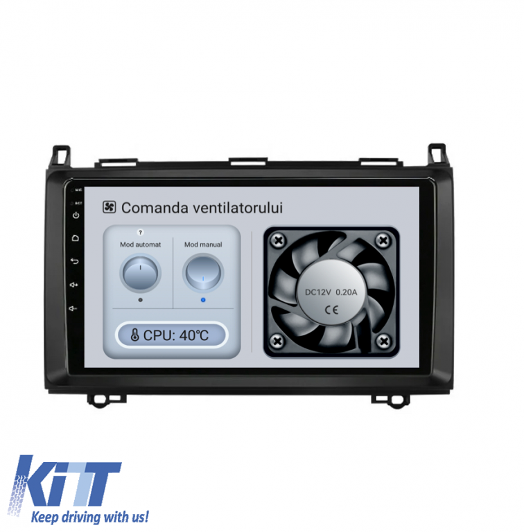 Navigatie Android Dedicata Mercedes Vito Sprinter Viano B200 A B Class (2005-2012) , 9Inch, 4Gb Ram, 64Gb Stocare, Bluetooth, WiFi, Carplay Performance AutoTuning