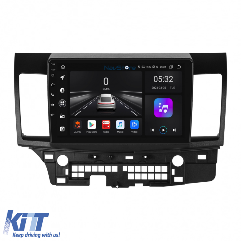 Navigatie Android Dedicata Mitsubishi Lancer (2007-2013), 9Inch, 4Gb Ram, 64Gb Stocare, Bluetooth, WiFi, Carplay Performance AutoTuning
