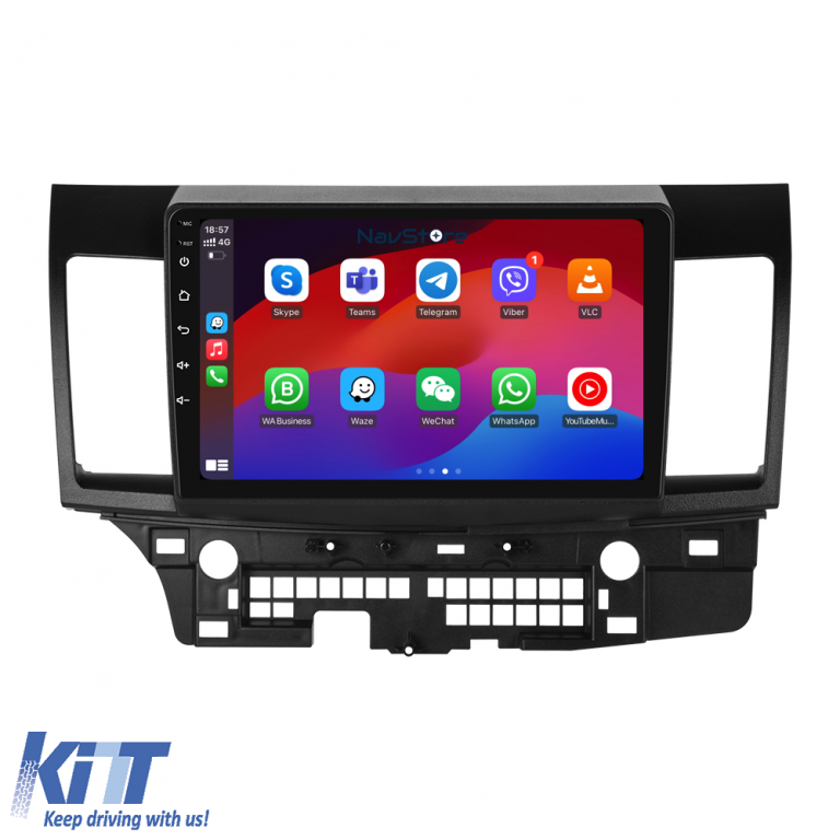 Navigatie Android Dedicata Mitsubishi Lancer (2007-2013), 9Inch, 4Gb Ram, 64Gb Stocare, Bluetooth, WiFi, Carplay Performance AutoTuning