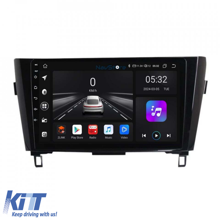 Navigatie Android Dedicata Nissan Qashqai J11, X Trail T32 (2013-2021), 10Inch, 4Gb Ram, 64Gb Stocare, Bluetooth, WiFi, Carplay Performance AutoTuning