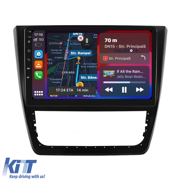 Navigatie Android Dedicata Skoda Yeti (2009-2017), 10Inch, 4Gb Ram, 64Gb Stocare, Carplay Performance AutoTuning