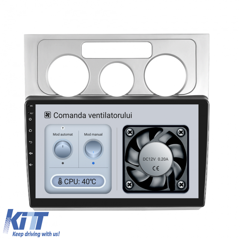 Navigatie Android Dedicata Volkswagen Touran (2003-2010), 9Inch, 4Gb Ram, 64Gb Stocare, Bluetooth, WiFi, Carplay Performance AutoTuning