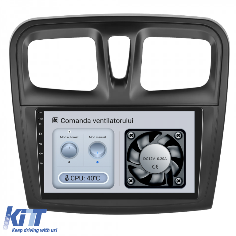 Navigatie Dedicata Android Dacia Logan Sandero (2012-2020), 9Inch, 4Gb Ram, 64Gb Stocare, Bluetooth, Carplay Performance AutoTuning