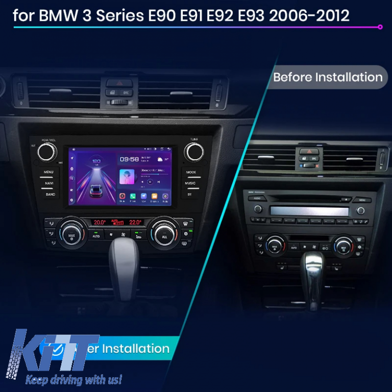 Navigatie Dedicata BMW Seria3 E90 (2005-2012), 7Inch, 2Gb Ram, 32Gb Stocare, Carplay Performance AutoTuning