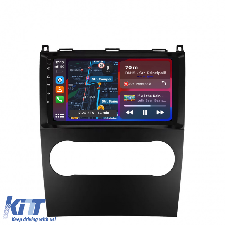 Navigatie Dedicata Mercedes Benz A-Class B-Class (2004-2012), 9Inch, 4Gb Ram, 64Gb Stocare, Carplay Performance AutoTuning