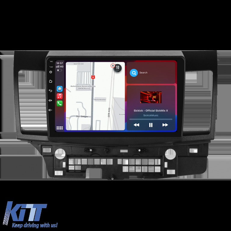 Navigatie Dedicata Mitsubishi Lancer (2007-2013), 9Inch, 1Gb Ram, 32Gb Stocare, Carplay Performance AutoTuning