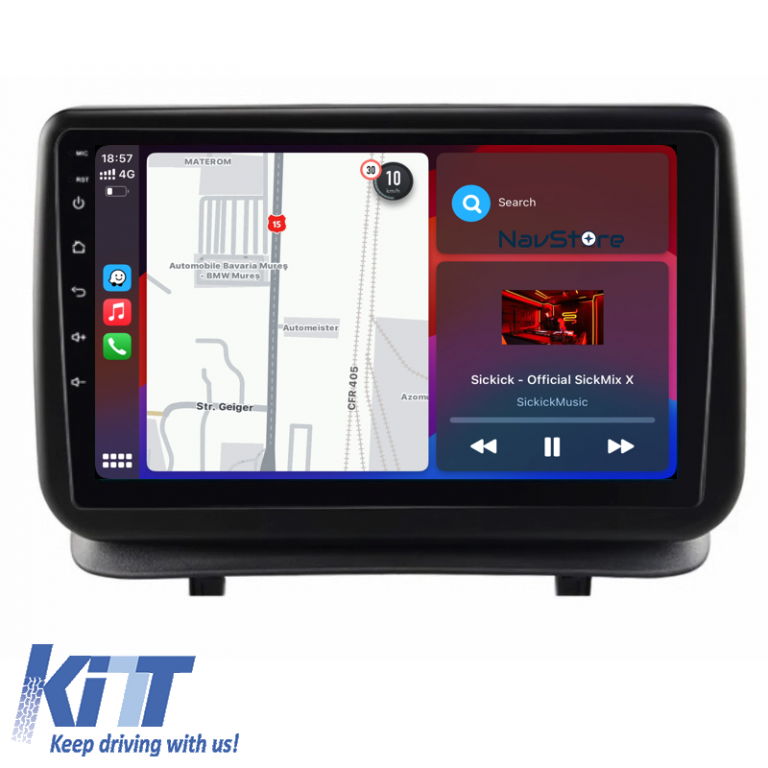 Navigatie Dedicata Renault Clio 3 (2005-2014), 9Inch, 6Gb Ram, 128Gb Stocare, Carplay Performance AutoTuning