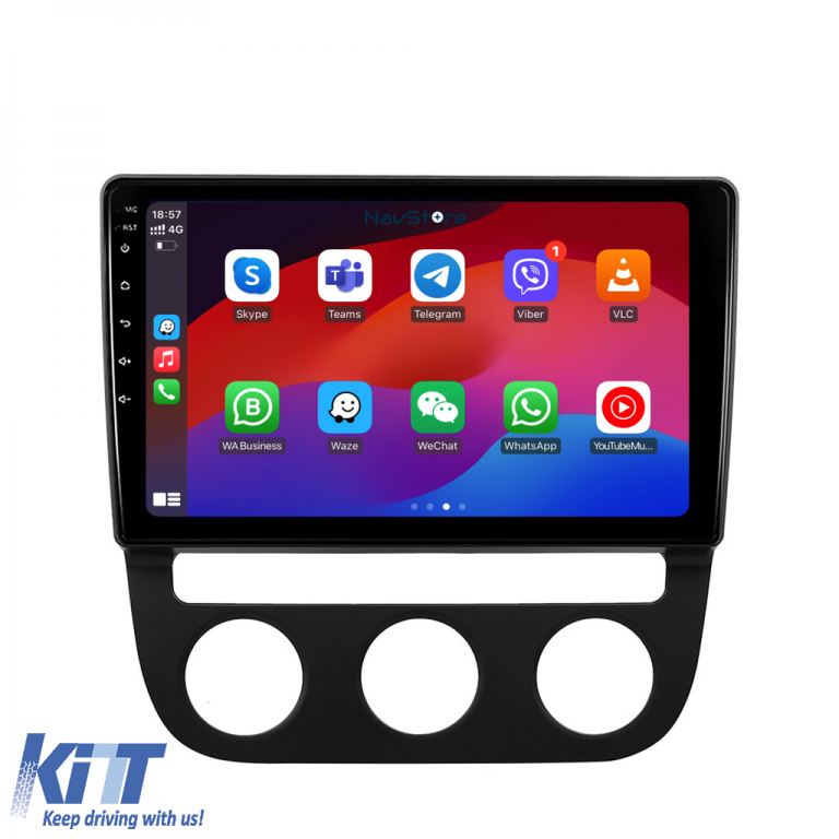 Navigatie Volkswagen Golf5, Jetta (2004-2009), 10Inch, 1Gb Ram, 32Gb Stocare, Carplay Performance AutoTuning