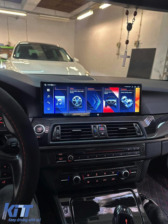 Navigatie Android Dedicata BMW Seria 5 F10 F11 (2011-2017), 14.9 Inch, 4Gb Ram, 64Gb Stocare, Bluetooth, WiFi, Waze Performance AutoTuning