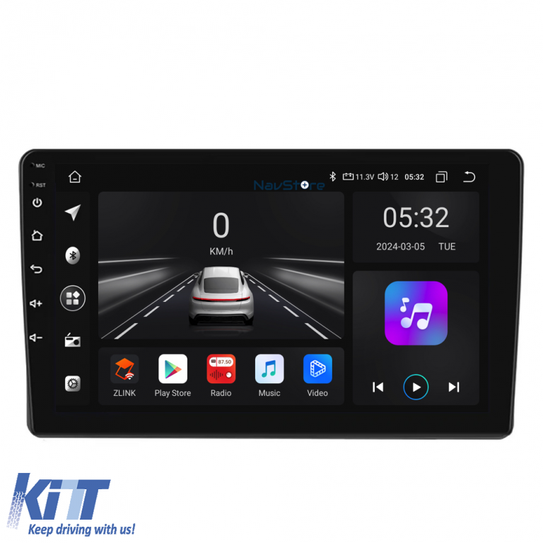 Navigatie Android Dedicata Fiat 500L (2012 - 2017), 10Inch, 4Gb Ram, 64Gb Stocare, Bluetooth, WiFi, Carplay Performance AutoTuning