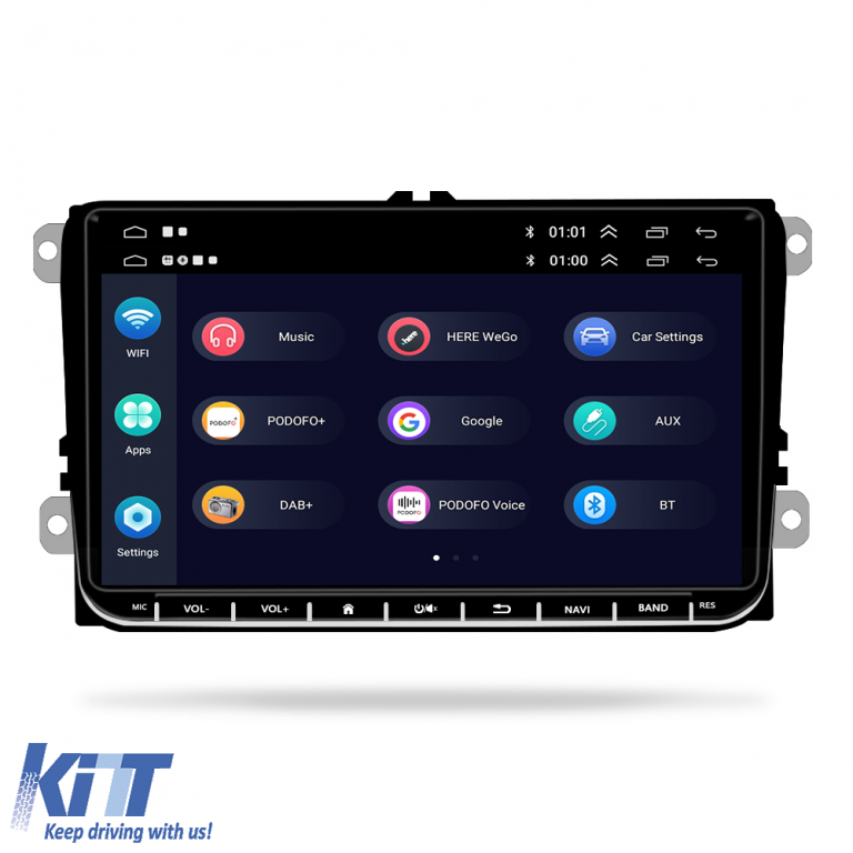 Navigatie Android Dedicata Skoda, 9Inch, 4Gb Ram, 64Gb stocare, Bluetooth, WiFi, Apple Carplay Android Auto Performance AutoTuning