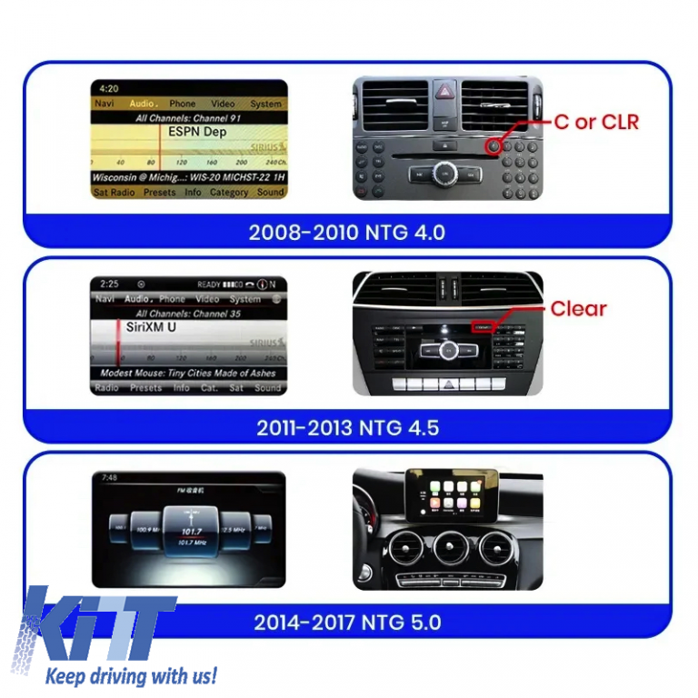 Navigatie Dedicata Mercedes Benz C-Class W204 S204 C204 (2008-2014), 12.3 Inch, 8Gb Ram, 256Gb Stocare, Carplay Performance AutoTuning