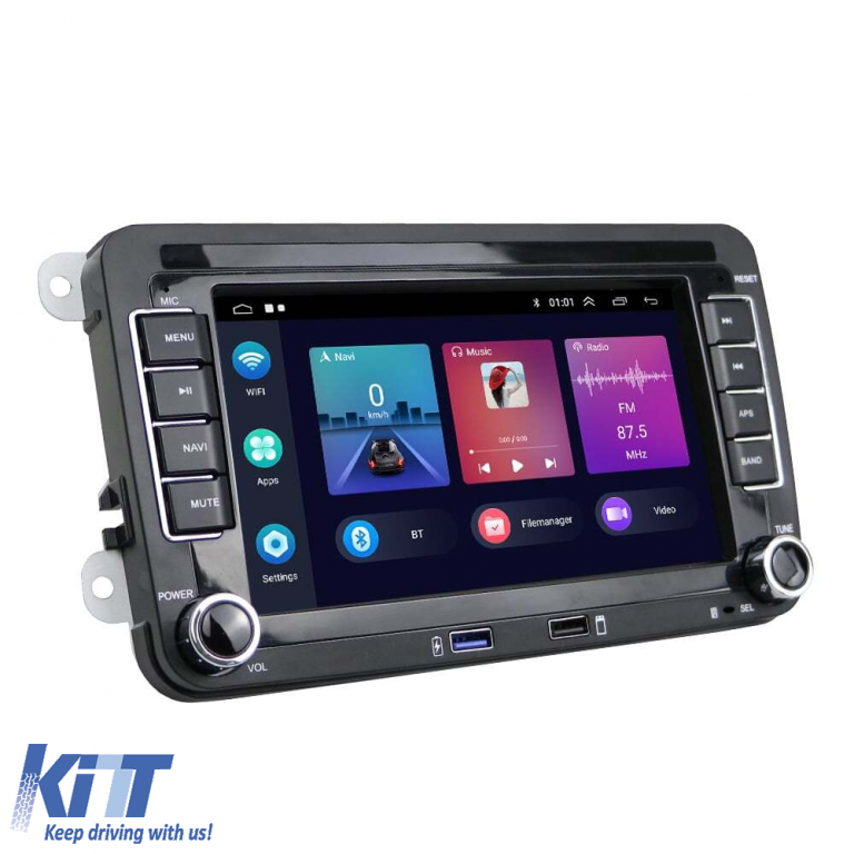 Navigatie Dedicata Skoda, 7Inch, 4Gb Ram, 64Gb stocare, Apple Carplay Android Auto Performance AutoTuning