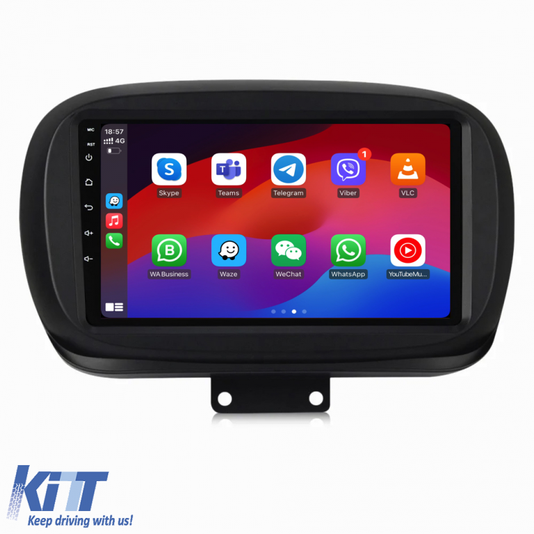 Navigatie Dedicata Fiat 500x (2014 - 2020), 9Inch, 2Gb Ram, 64Gb Stocare, Carplay Performance AutoTuning