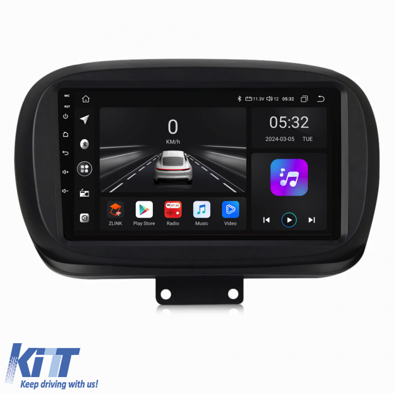 Navigatie Dedicata Fiat 500x (2014 - 2020), 9Inch, 4Gb Ram, 64Gb Stocare, Carplay Performance AutoTuning