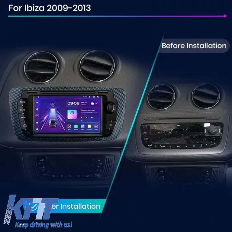 Navigatie Dedicata Seat Ibiza (2009 - 2013), 7Inch, 2Gb Ram, 32Gb Stocare, Carplay Performance AutoTuning