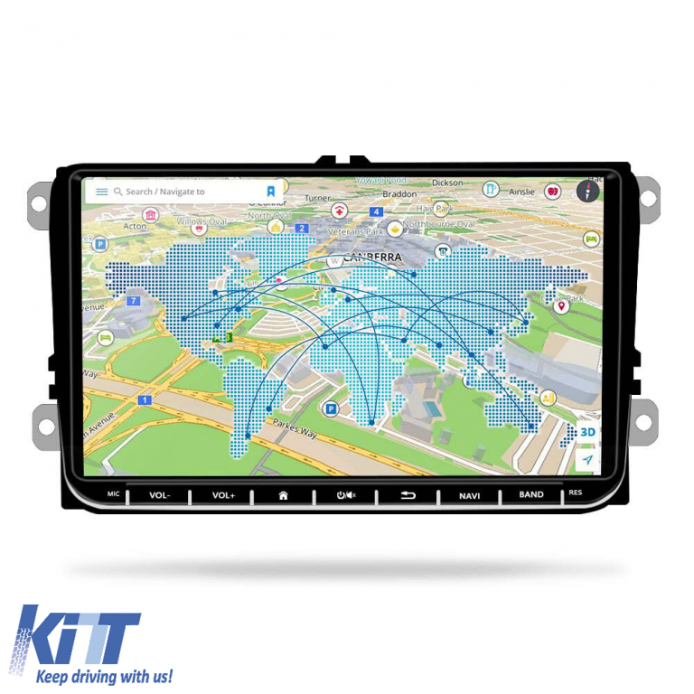 Navigatie Dedicata Volkswagen, 9Inch, 8Gb Ram, 128Gb stocare, Apple Carplay Android Auto Performance AutoTuning