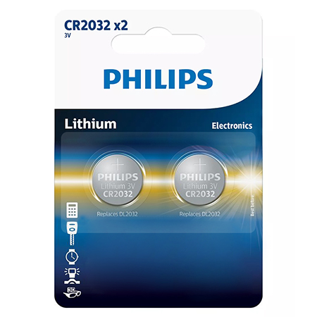 BATERIE LITHIUM CR2032 BLISTER 2 BUC PHILIPS EuroGoods Quality