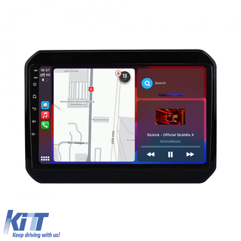 Navigatie Dedicata Suzuki Ignis (2016 - 2025), 9Inch, 4Gb Ram, 64Gb Stocare, Carplay Performance AutoTuning