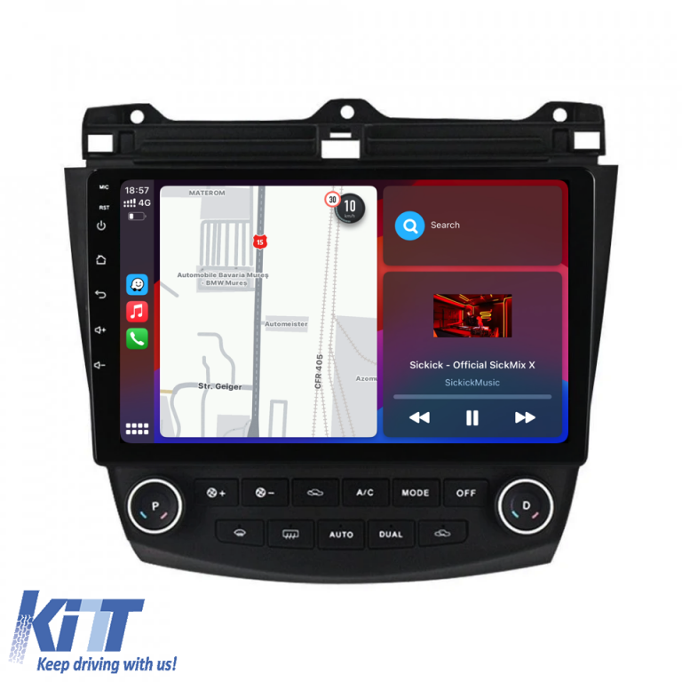Navigatie Dedicata Honda Accord VII (2003 - 2008), 10Inch, 2Gb Ram, 64Gb Stocare, Carplay Performance AutoTuning