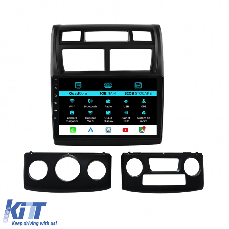 Navigatie Dedicata Kia Sportage (2004-2010), 9Inch, 1Gb Ram, 32Gb Stocare, Carplay Performance AutoTuning