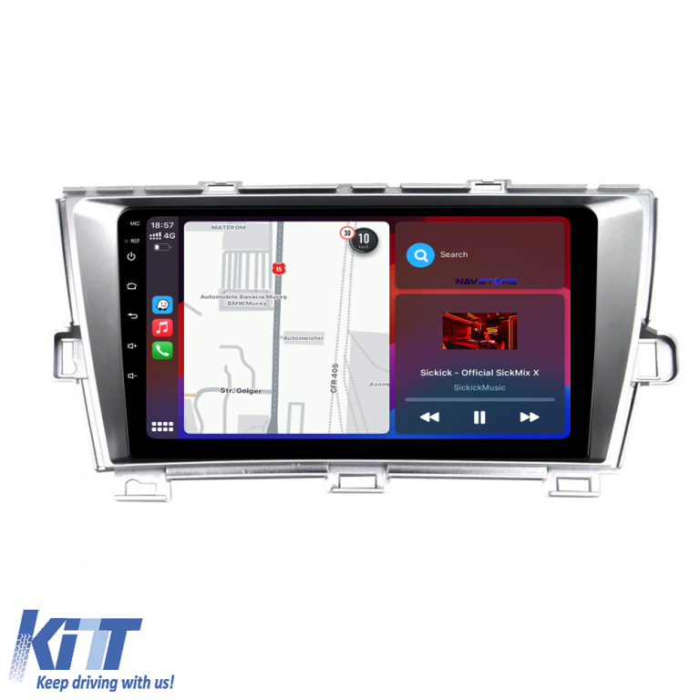 Navigatie Dedicata Toyota Prius W3 (2009 - 2015), 9Inch, 2Gb Ram, 64Gb Stocare, Carplay Performance AutoTuning