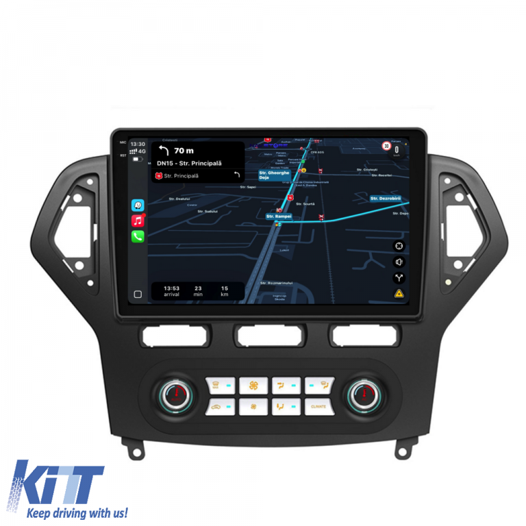 Navigatie Android Dedicata Ford Mondeo (2007-2014), 10Inch, 2Gb Ram, 32Gb Stocare, Carplay - Clima Automata Performance AutoTuning