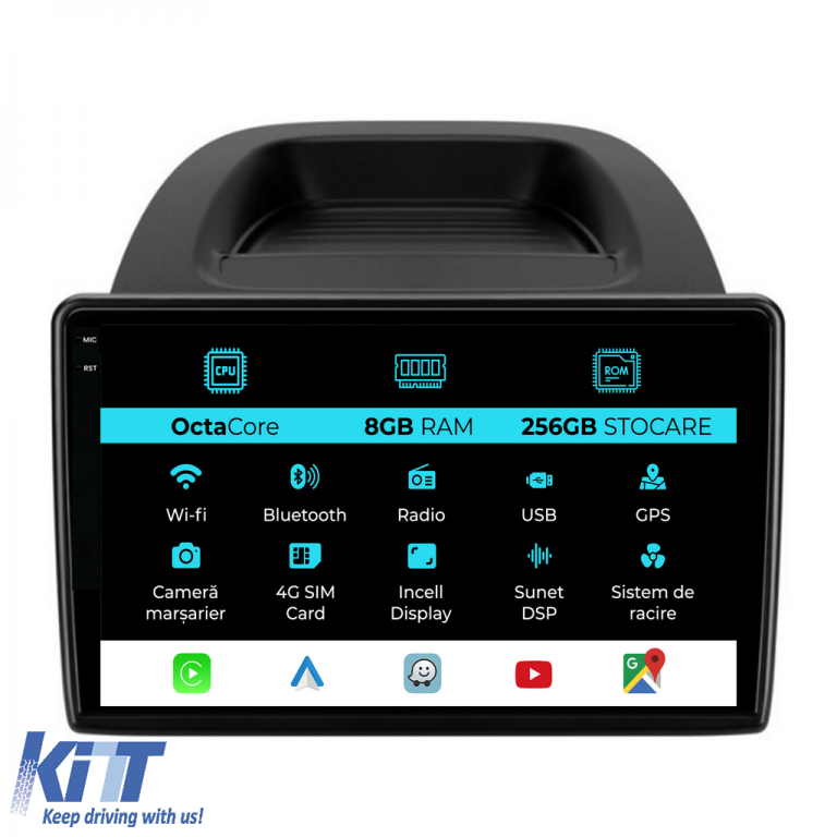 Navigatie Dedicata Ford Ecosport (2017-2025), 9Inch, 8Gb Ram, 256Gb Stocare, Carplay Performance AutoTuning